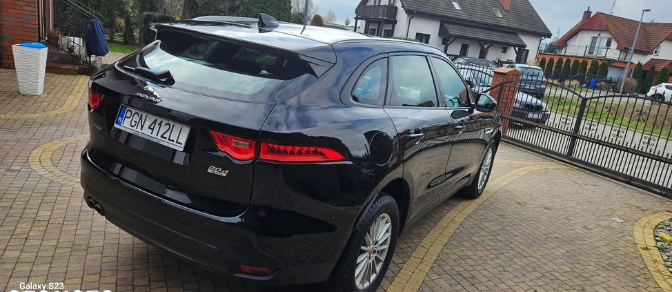 Jaguar F-Pace cena 102900 przebieg: 125150, rok produkcji 2018 z Trzemeszno małe 704